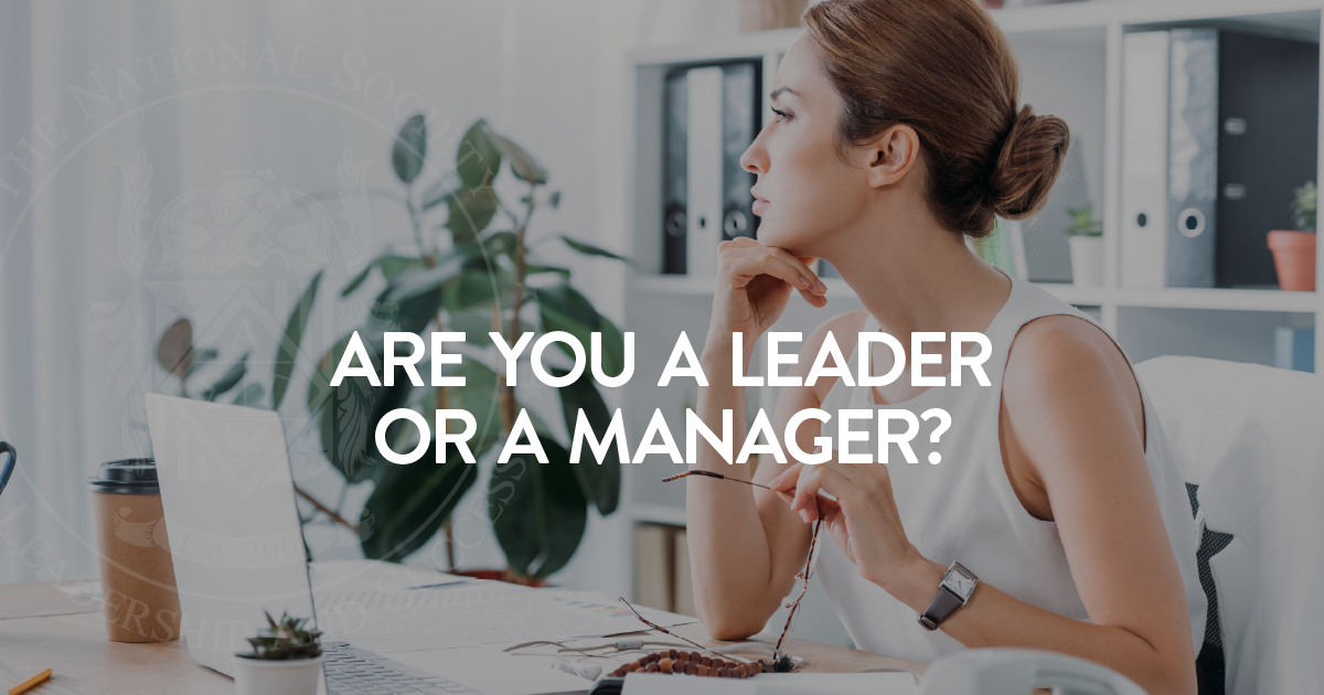 Are you a leader or a manager?